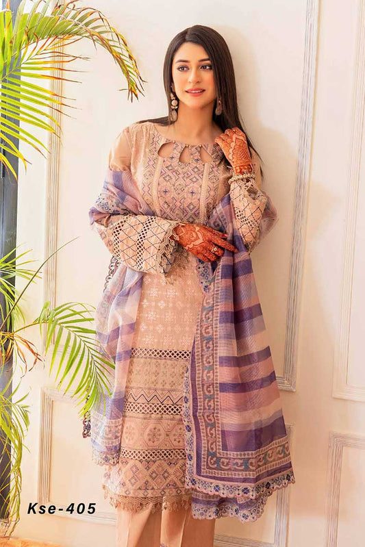 Picture of Shaista - KSE 405 Khadija Embroidered Lawn Collection - Available at Raja Sahib