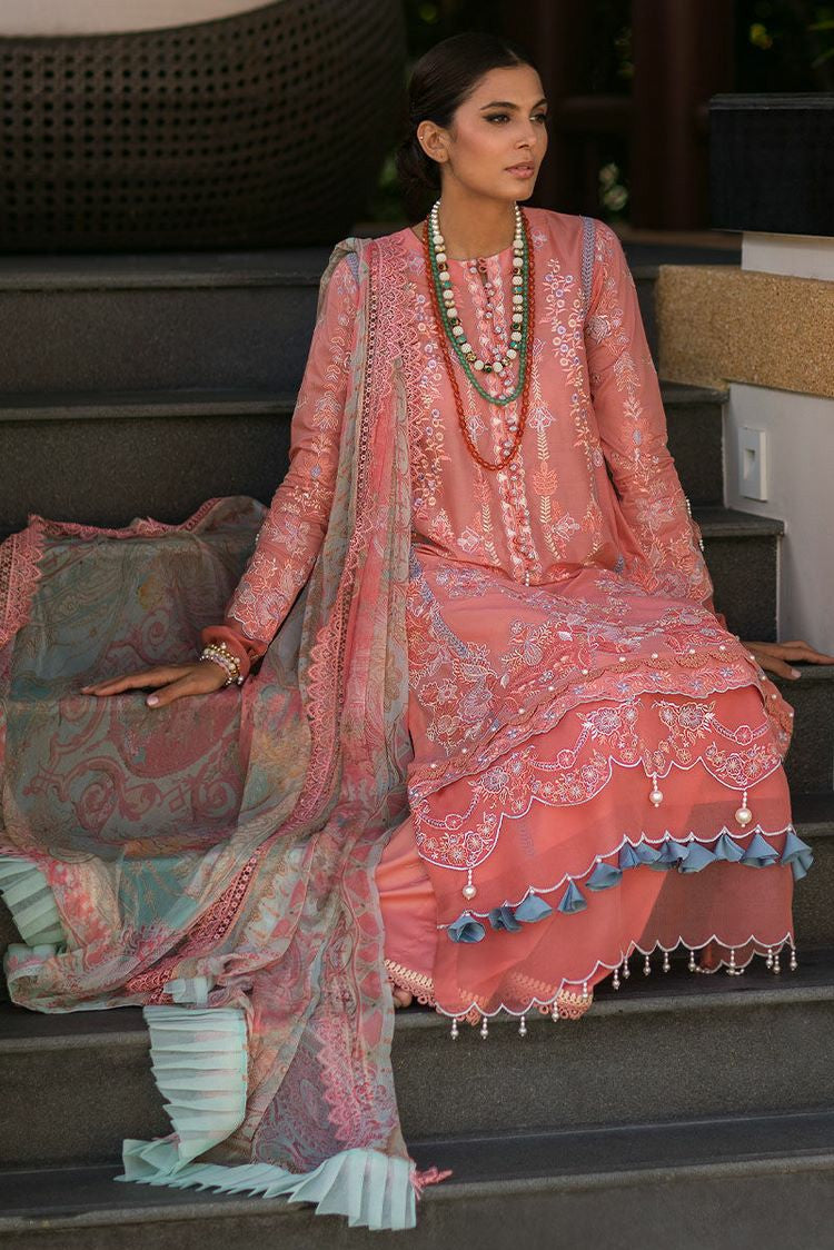 Picture of Ansab Jahangir - AJLL 23 07 Gladiolus Zoha Luxury Lawn Collection - Available at Raja Sahib