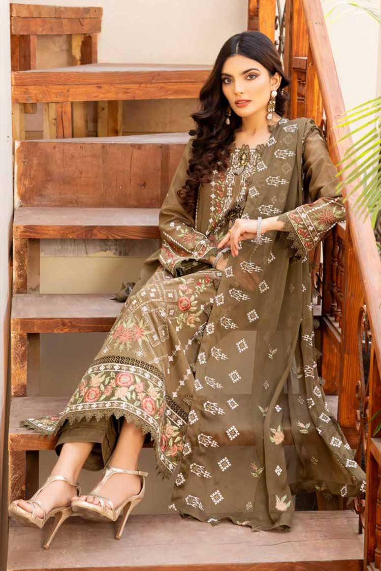 Picture of Shaista - HSW 71 Hareem Embroidered Swiss Collection - Available at Raja Sahib