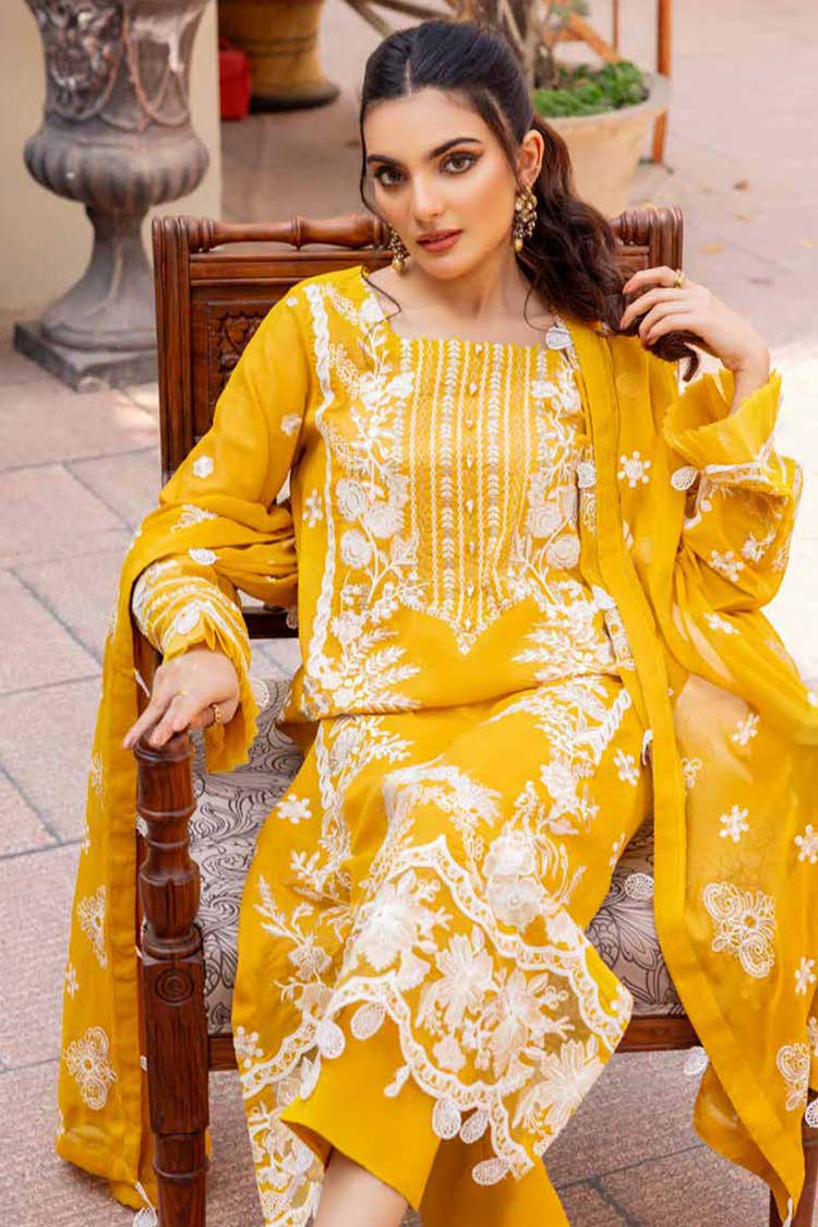 Picture of Shaista - HSW 76 Hareem Embroidered Swiss Collection - Available at Raja Sahib