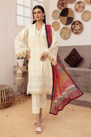 Design 09 Mahees Exclusive Embroidered Lawn Collection Vol 15