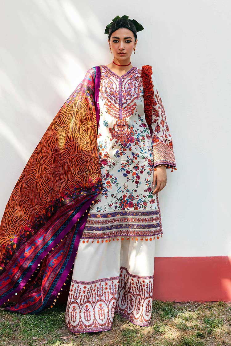 Picture of Hussain Rehar - 10 Shafaf Mausam Basic Lawn Collection - Available at Raja Sahib