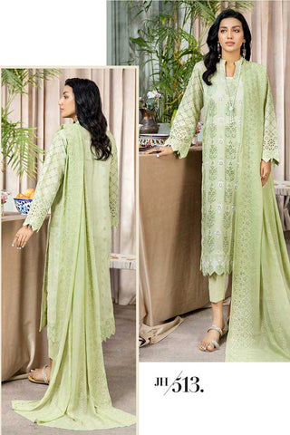 JH 513 Afreen Embroidered Lawn Chikankari Collection