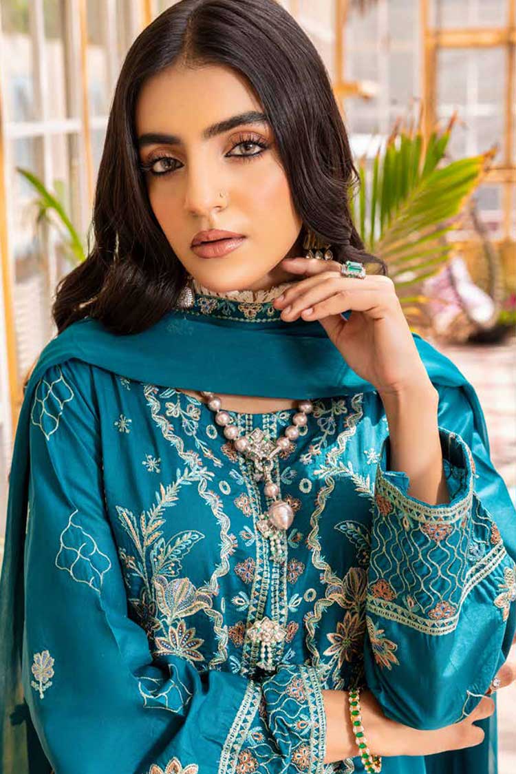 Picture of Shaista - HSE 412 Haniy Embroidered Lawn Collection - Available at Raja Sahib