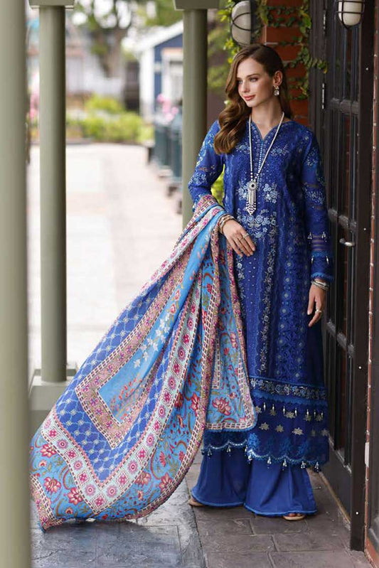 Picture of Noor by Saadia Asad - Design 11 Noor Eid Handwork Schiffli Laserkari Collection - Available at Raja Sahib