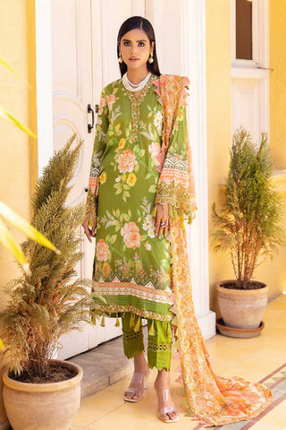 NSG 113 Gardenia Embroidered Printed Lawn Collection Vol 4