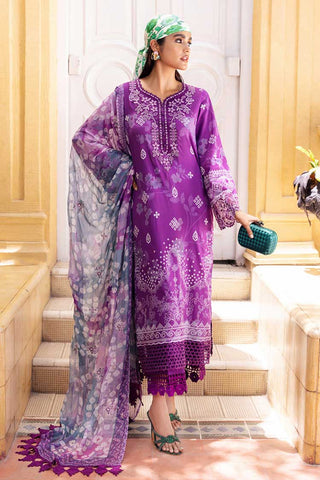 NSG 114 Gardenia Embroidered Printed Lawn Collection Vol 4