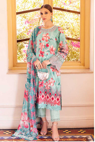 NSG 115 Gardenia Embroidered Printed Lawn Collection Vol 4