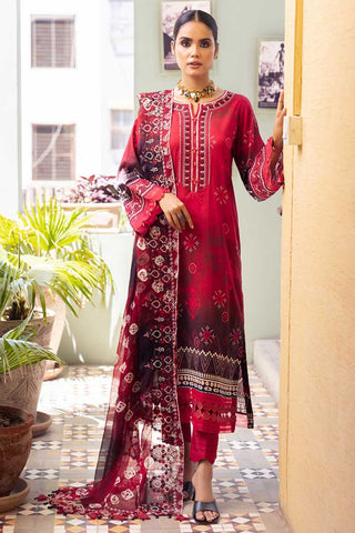 NSG 120 Gardenia Embroidered Printed Lawn Collection Vol 4