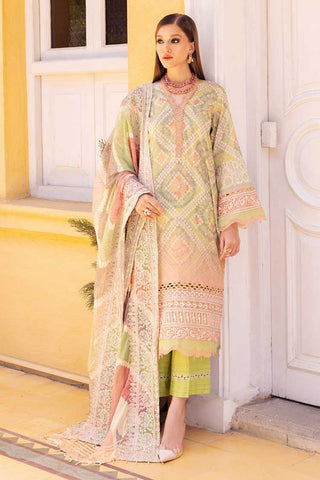 NSG 121 Gardenia Embroidered Printed Lawn Collection Vol 4