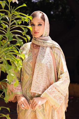 NSG 121 Gardenia Embroidered Printed Lawn Collection Vol 4