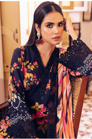 NSG 122 Gardenia Embroidered Printed Lawn Collection Vol 4