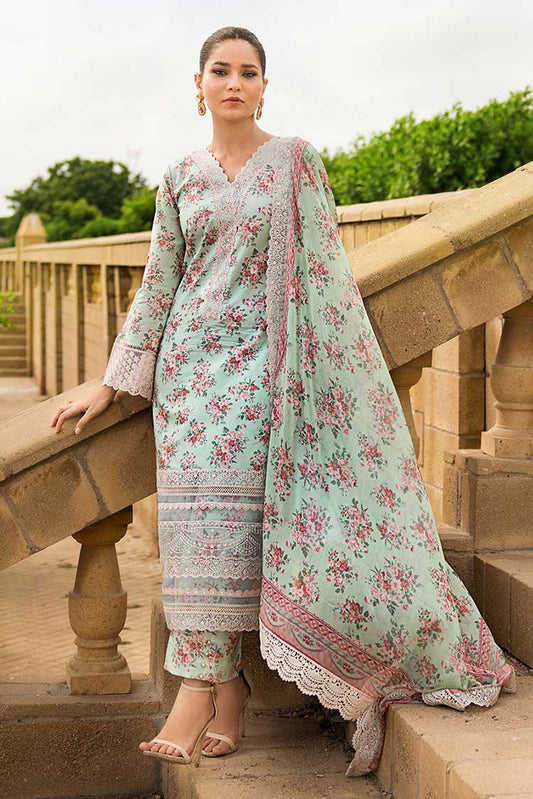 Picture of Zainab Chottani - Aabroo 6A Luxury Lawn Collection - Available at Raja Sahib