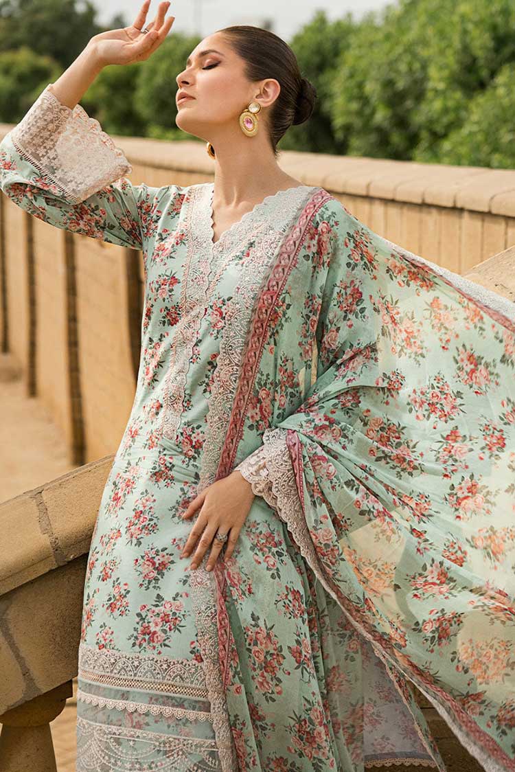 Picture of Zainab Chottani - Aabroo 6A Luxury Lawn Collection - Available at Raja Sahib