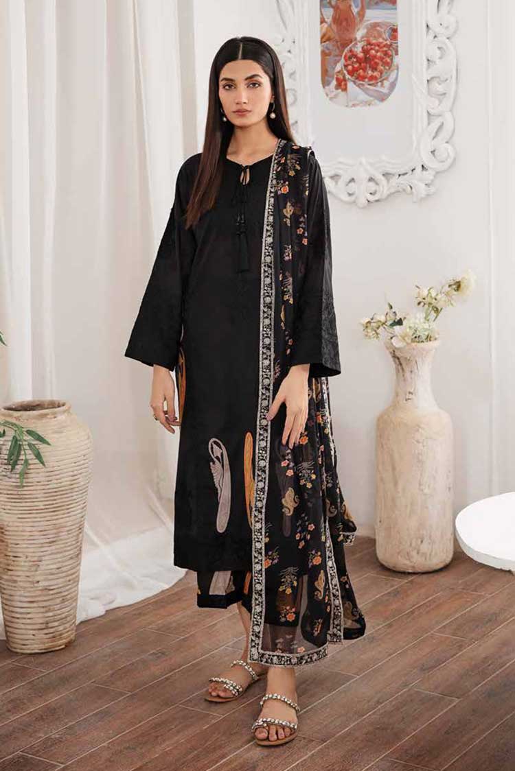 Picture of Charizma - CM 02 Monochrome Embroidered Lawn Collection Vol 1 - Available at Raja Sahib