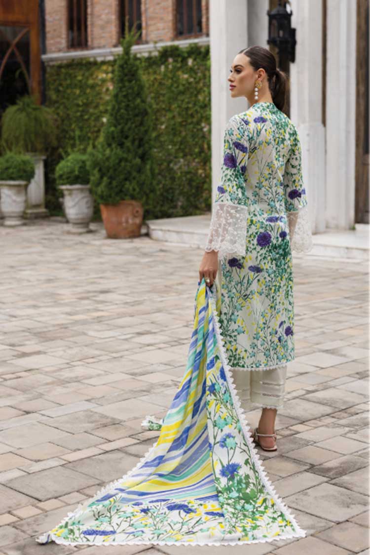 Picture of Zainab Chottani - 10A Frosty Orchid Tahra Embroidered Lawn Collection - Available at Raja Sahib