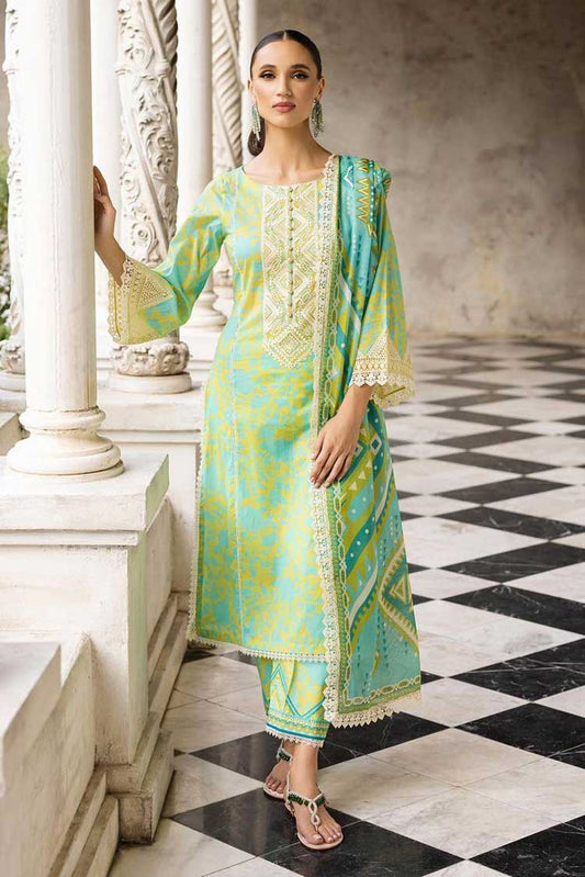 Picture of Zainab Chottani - 4B Poppy Zest Tahra Embroidered Lawn Collection - Available at Raja Sahib