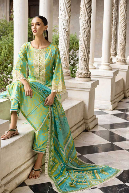 Picture of Zainab Chottani - 4B Poppy Zest Tahra Embroidered Lawn Collection - Available at Raja Sahib