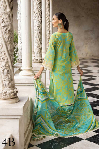 4B Poppy Zest Tahra Embroidered Lawn Collection