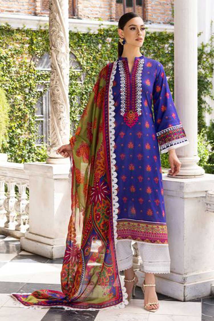 Picture of Zainab Chottani - 8A Whipsy Lush Tahra Embroidered Lawn Collection - Available at Raja Sahib