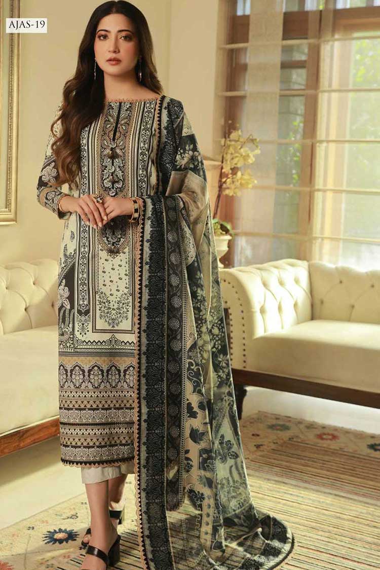 Picture of Asim Jofa - AJAS 19 (2 PC) Asra Intermix Collection - Available at Raja Sahib