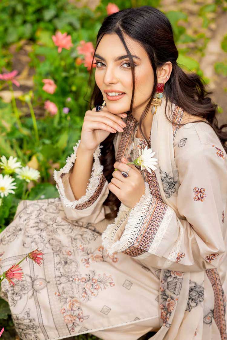 Picture of Shaista - SML 44 Mehrunisa Embroidered Lawn Collection - Available at Raja Sahib