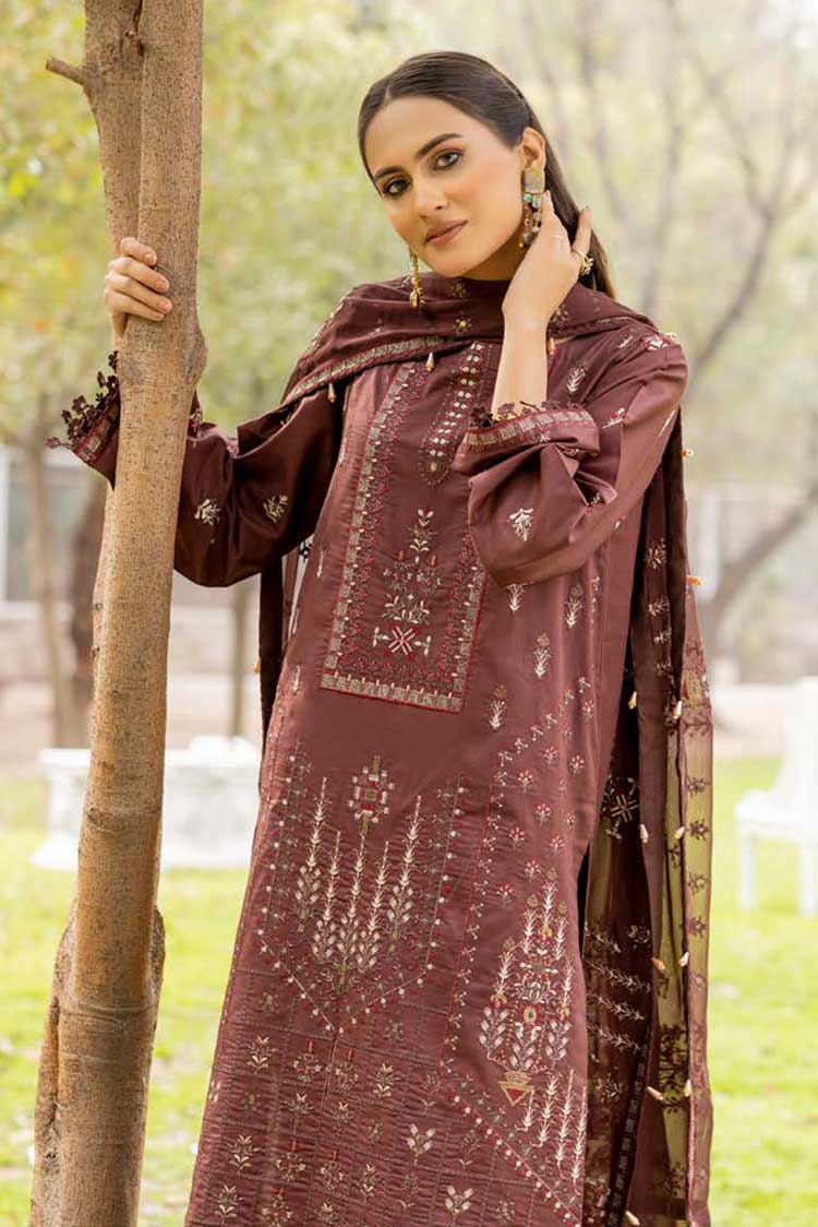 Picture of Shaista - SML 46 Mehrunisa Embroidered Lawn Collection - Available at Raja Sahib