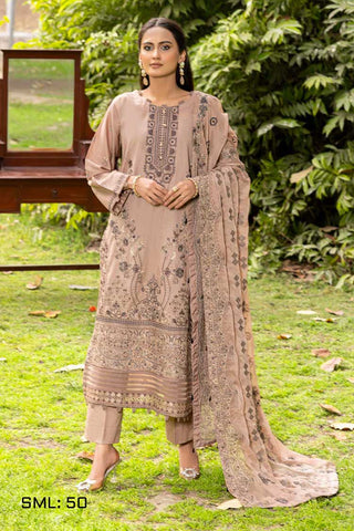 SML 50 Mehrunisa Embroidered Lawn Collection