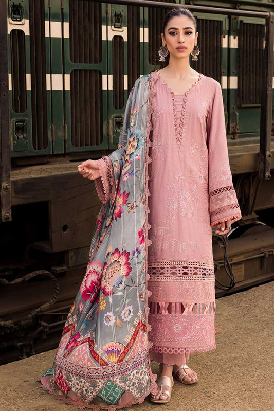 Picture of Nureh - NS 91 Maya Safarnama Embroidered & Embellished Linen Collection - Available at Raja Sahib