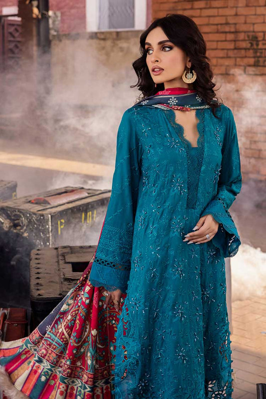 Picture of Nureh - NS 92 Maya Safarnama Embroidered & Embellished Linen Collection - Available at Raja Sahib