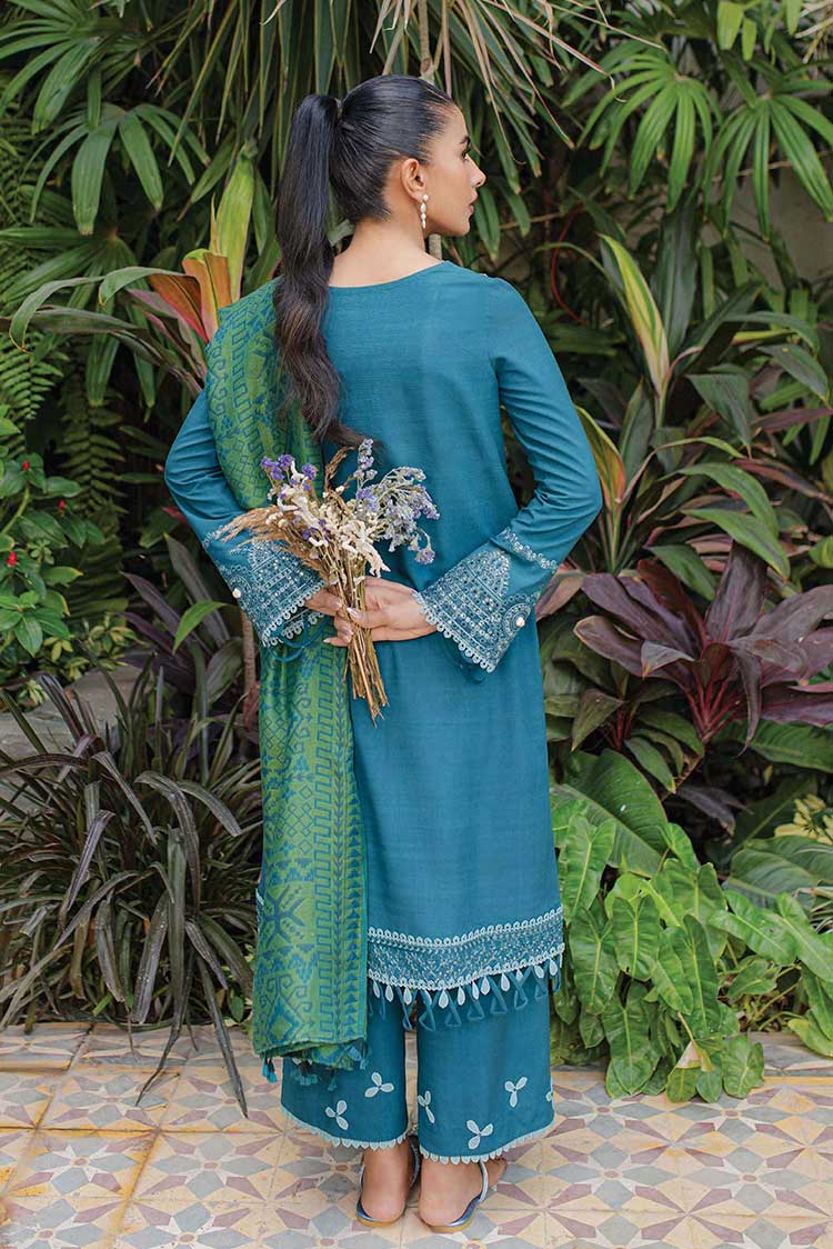 Picture of Qalamkar - WL 08 Solene Qline Linen Collection - Available at Raja Sahib