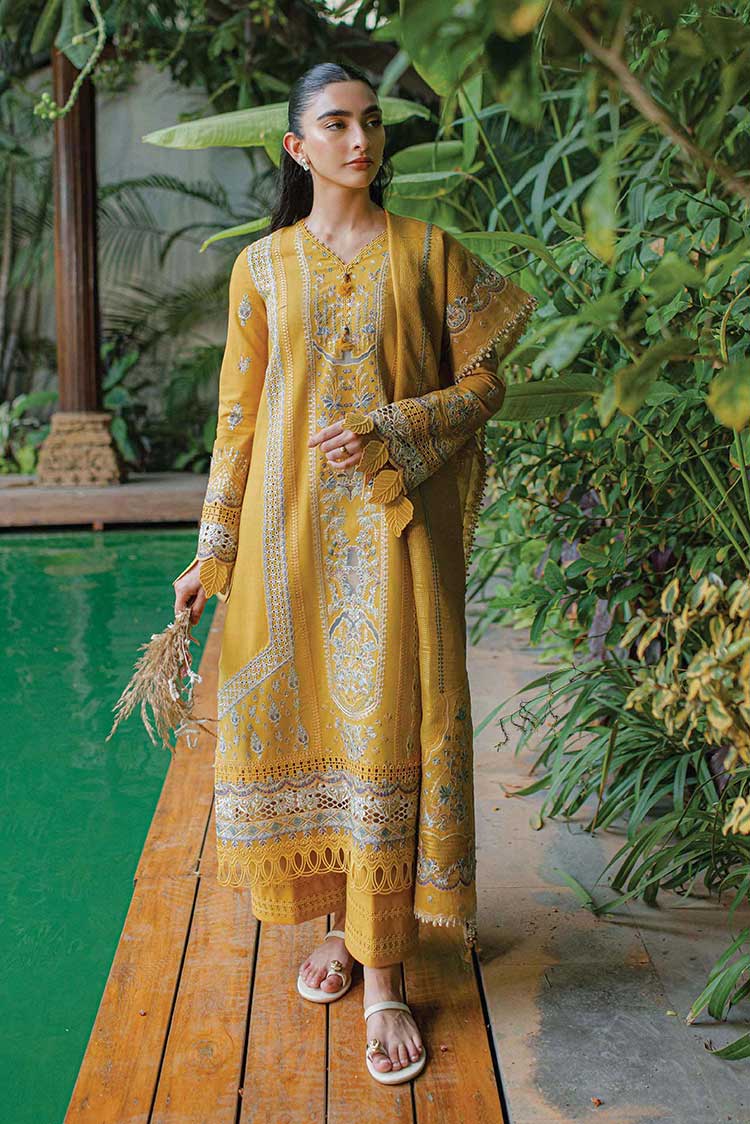 Picture of Qalamkar - WL 09 Valeria Qline Linen Collection - Available at Raja Sahib