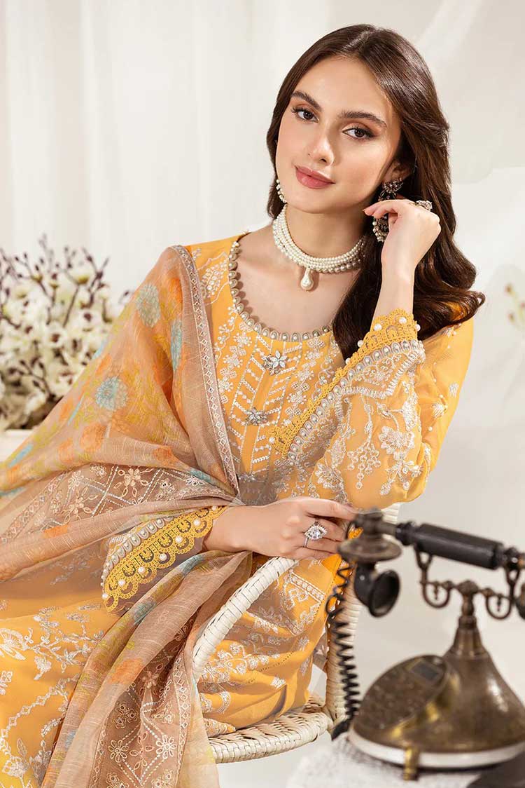 Picture of Alizeh - 04 Zayur Dhaagay Festive Embroidered Chiffon Collection Vol 3 - Available at Raja Sahib