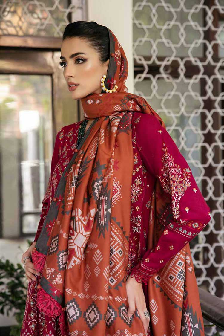 Picture of Nureh - NE 56 Exclusive Embroidered & Embellished Leather Peach Collection - Available at Raja Sahib