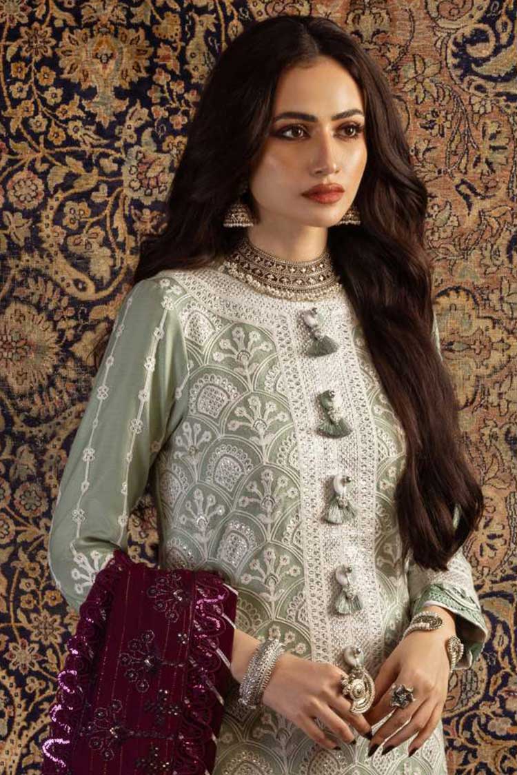 Picture of Asim Jofa - AJKT 01 Kashmiri Taanka Embroidered Shawl Collection - Available at Raja Sahib