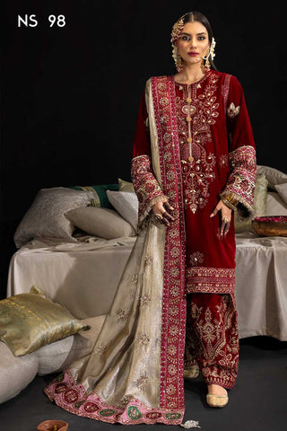 NS 98 Zahara Maya Exclusive Embroidered Velvet Collection