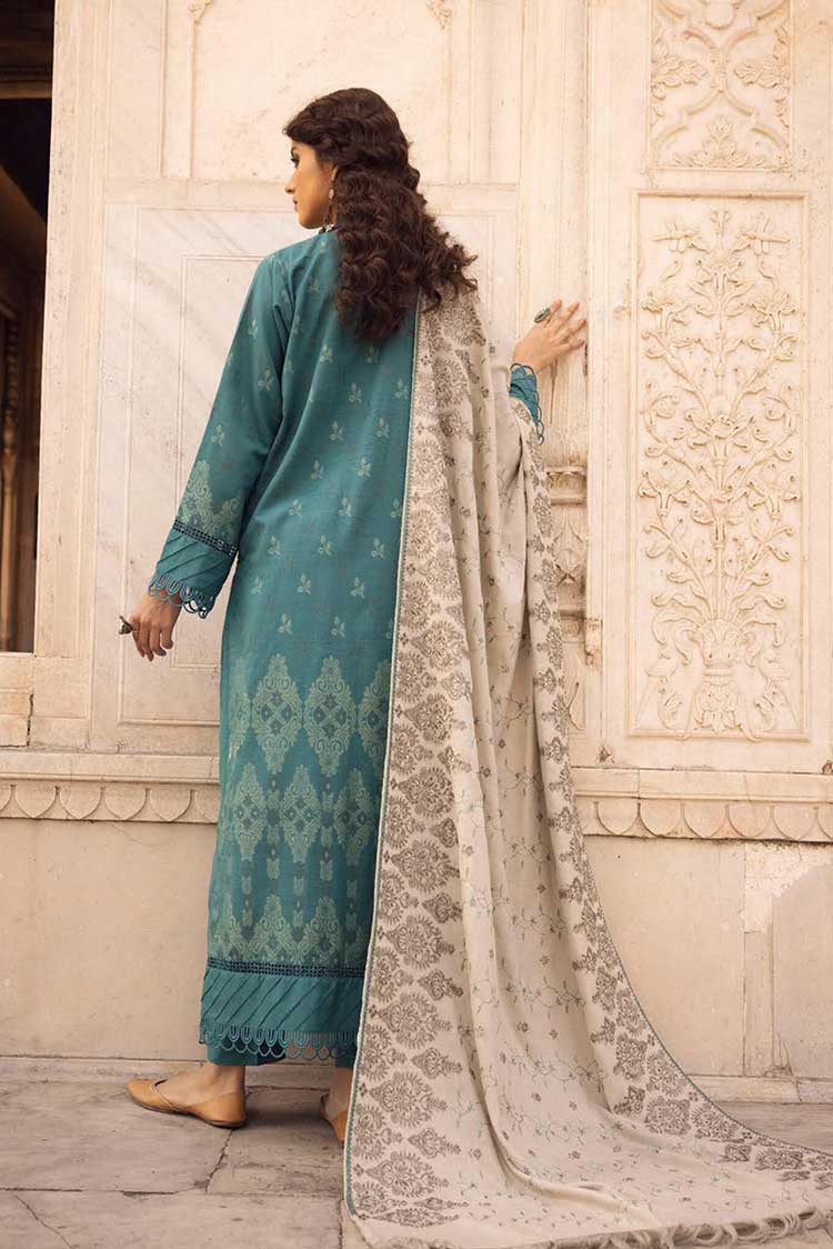 Picture of Shaista - Design 588 Gold Embroidered Peach Leather Collection - Available at Raja Sahib