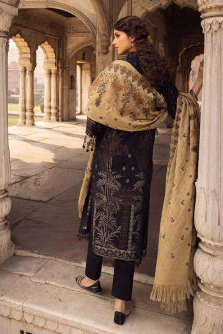 Picture of Shaista - Design 594 Gold Embroidered Peach Leather Collection - Available at Raja Sahib