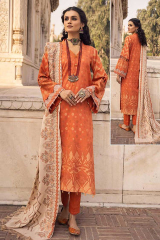 Design 597 Gold Embroidered Peach Leather Collection