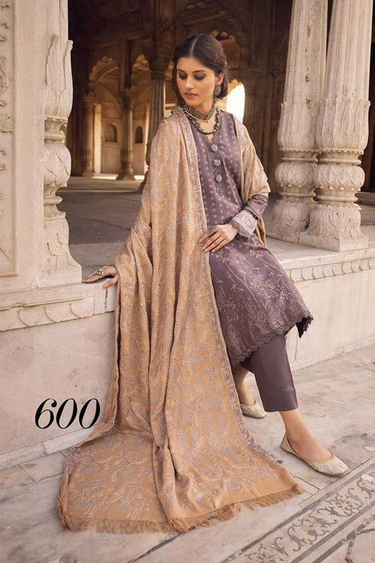 Picture of Shaista - Design 600 Gold Embroidered Peach Leather Collection - Available at Raja Sahib