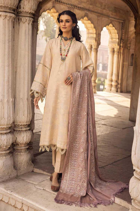 Picture of Shaista - Design 603 Gold Embroidered Peach Leather Collection - Available at Raja Sahib