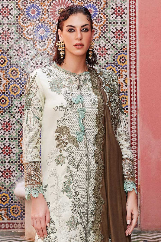 Picture of Mushq - MNW 05 Anisah Moroccan Dream Sateen Shawl Collection - Available at Raja Sahib