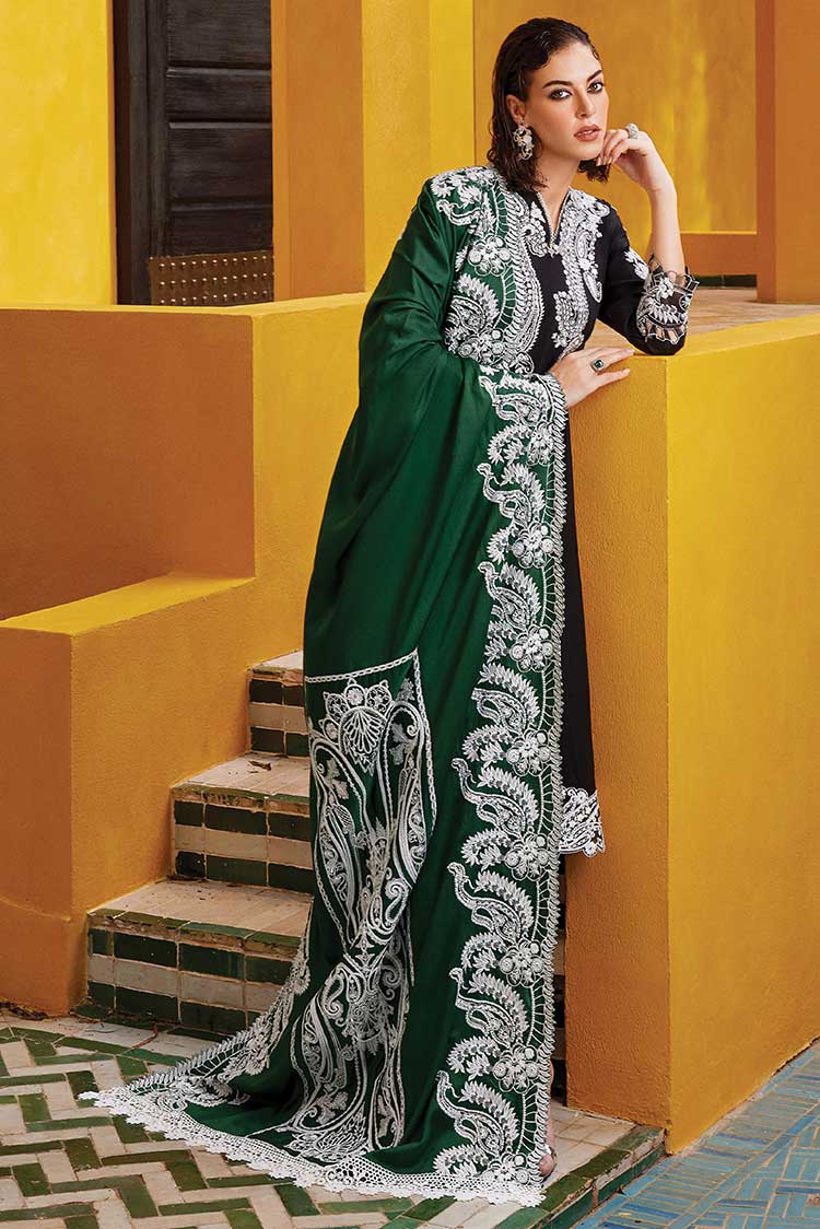 Picture of Mushq - MNW 06 Imane Moroccan Dream Sateen Shawl Collection - Available at Raja Sahib