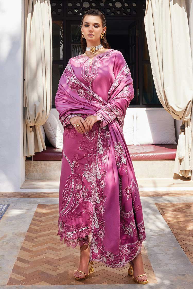 Picture of Mushq - MNW 09 Aleah Moroccan Dream Sateen Shawl Collection - Available at Raja Sahib