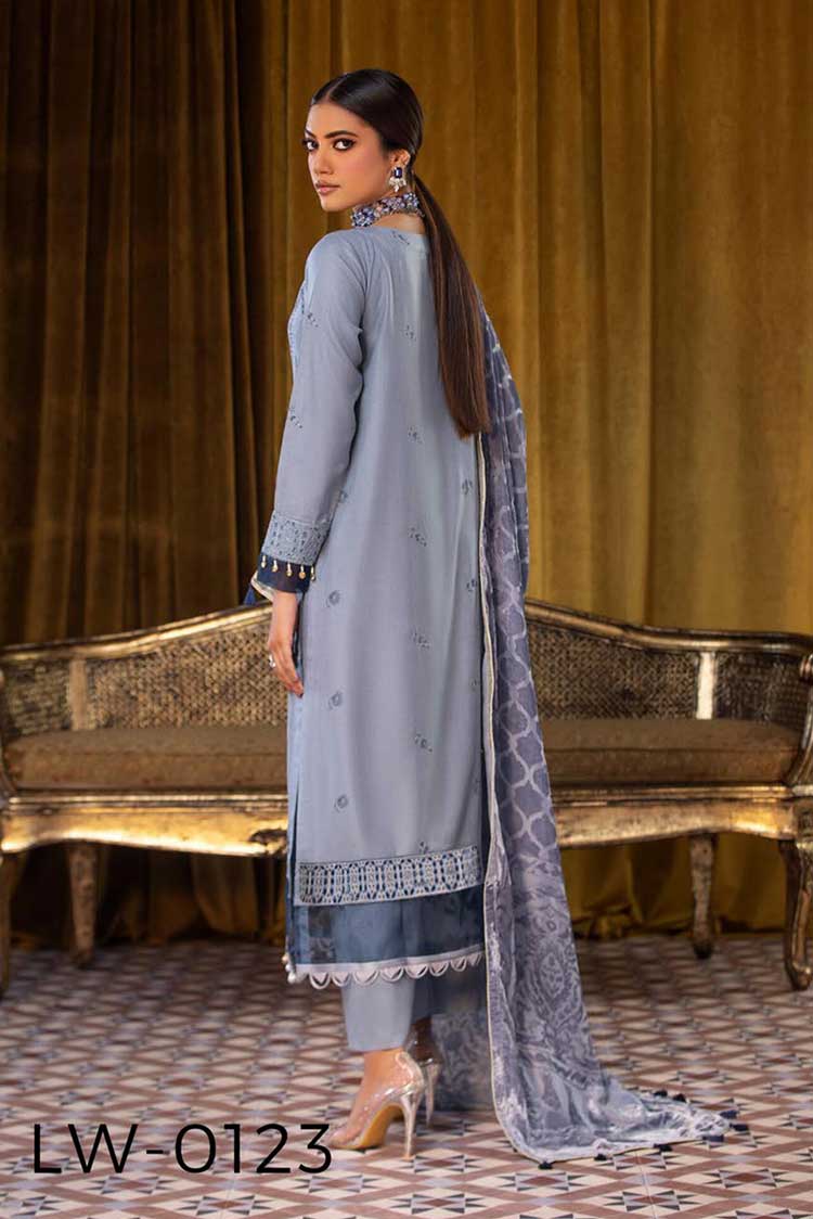 Picture of Lala - LW 0123 Brocade Winter Collection - Available at Raja Sahib