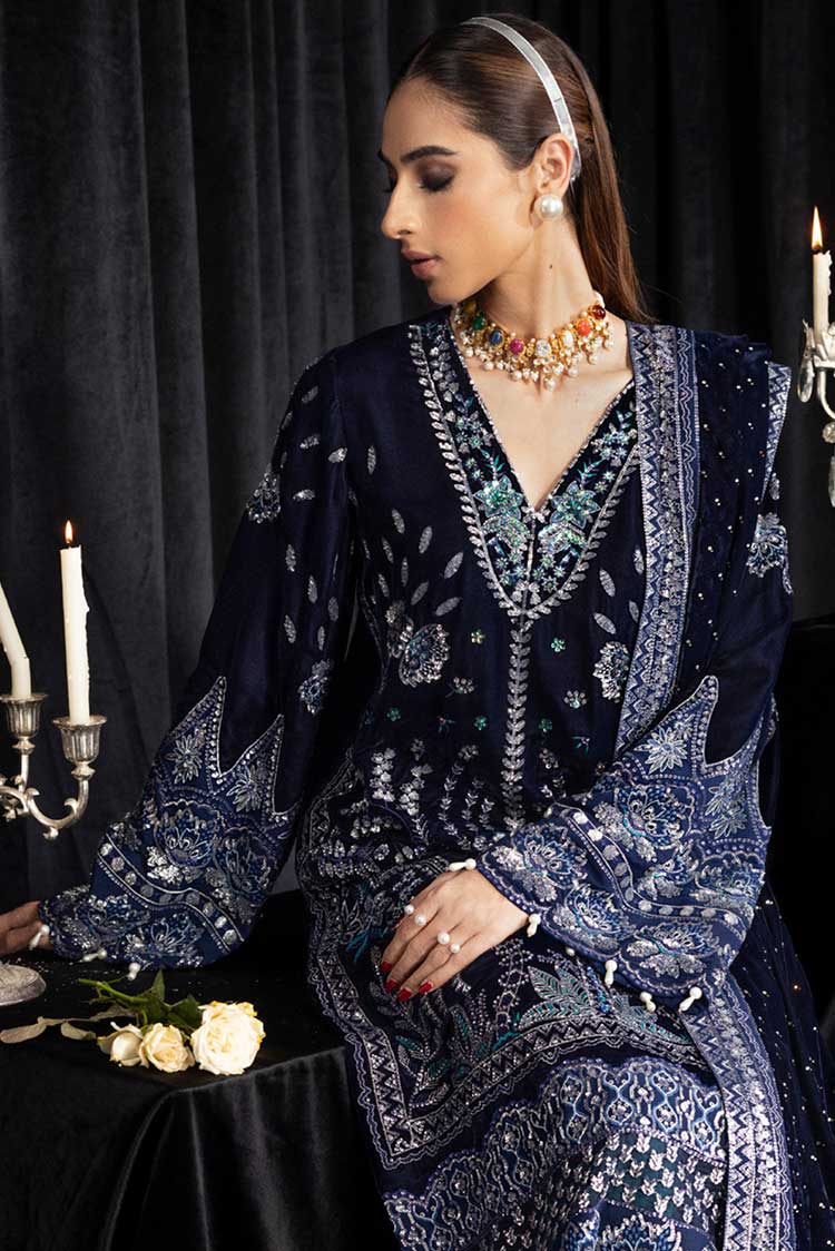 Picture of Nureh - NS 105 Maya Exclusive Embroidered & Embellished Velvet Collection - Available at Raja Sahib