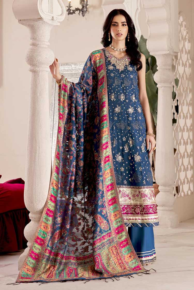 Picture of Noor by Saadia Asad - Design 02 Noor Kaani Handmade Wedding Collection - Available at Raja Sahib