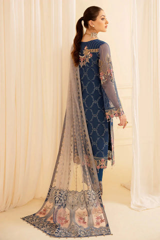 M 701 Minhal Embroidered Chiffon Collection Vol 7