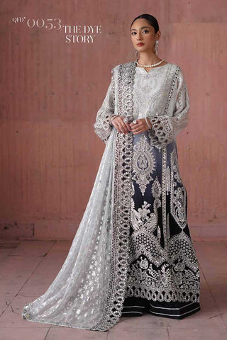 QFD 0053 The Dye Story Naqsh Embroidered Chiffon Wedding Collection