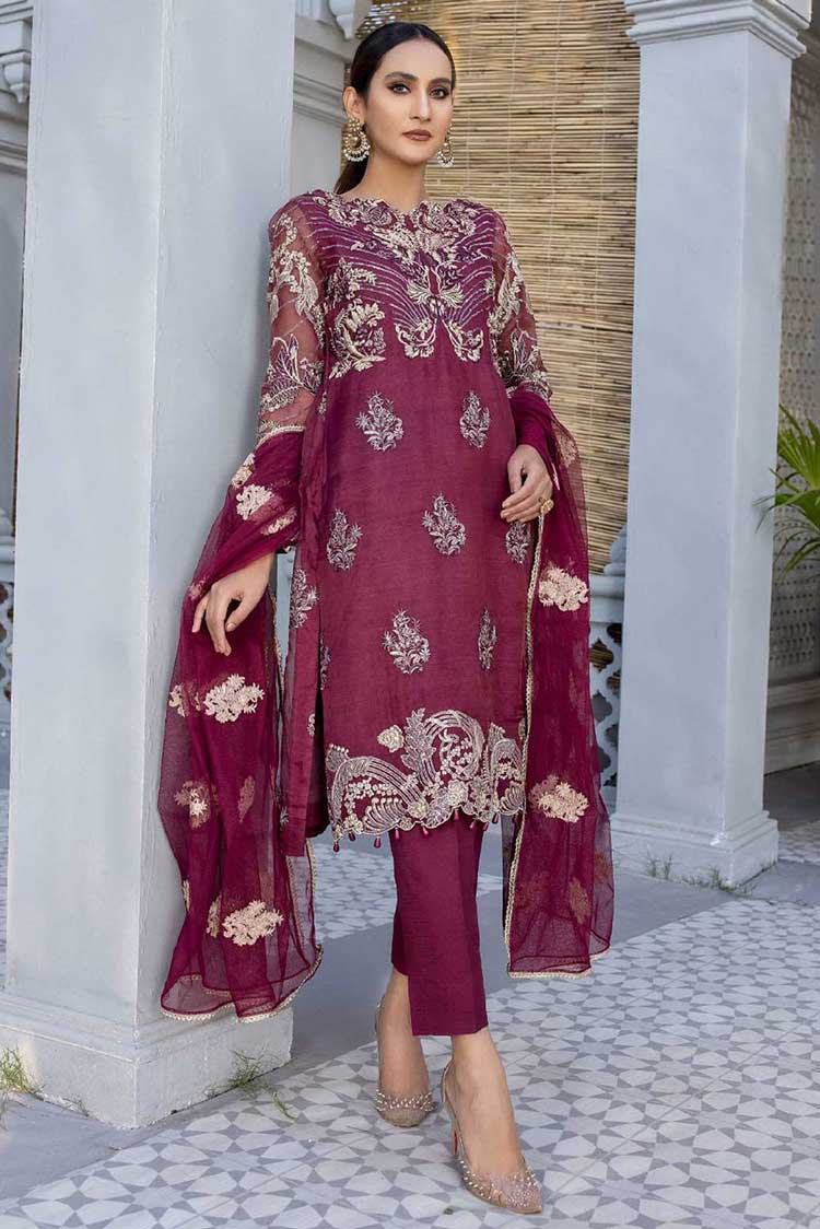 Picture of Aayra - D 03 Chiffon Embellished Collection - Available at Raja Sahib